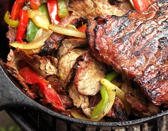 Fire up the grill for Amanda's festive & flavorful Steak Fajitas