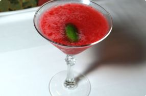 Raspberry Lime Rickey Martini