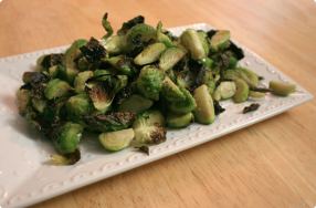 Roasted Brussels Sprouts w/ Truffle Oil