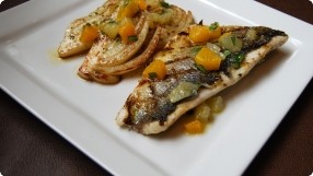 Grilled Sea Bass w/ Fennel Confit