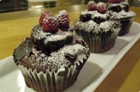 Chocolate-Raspberry Cupcakes