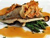 Seared Trout w/ Bacon-Sherry Beurre Blanc