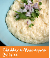 Cheddar and Mascarpone Grits