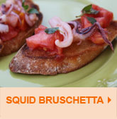 Squid Bruschetta