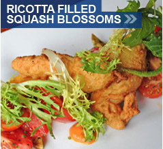 Ricotta Filled Squash Blossoms