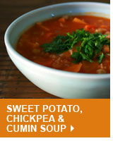 Sweet Potato, Chickpea & Cumin Soup