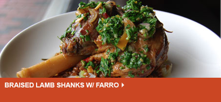 Braised Lamb Shanks w/ Farro