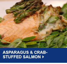 Asparagus & Crab-Stuffed Salmon