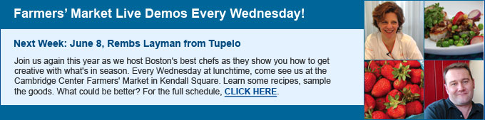 Farmers' Market Live Demos Every Wednesday