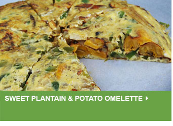 Sweet Plantain & Potato Omelette