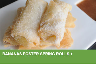 Bananas Foster Spring Rolls