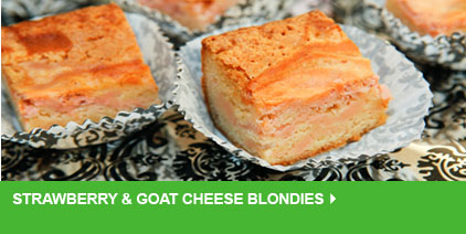 Stawberry & Goat Cheese Blondies