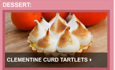 Clementine Curd Tartlets