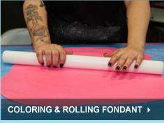 Coloring & Rolling Fondant