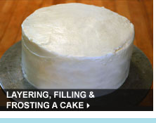 Layering, Filling & Frosting a Cake