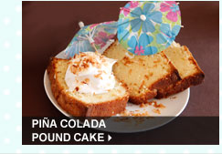 Pina Colada Pound Cake