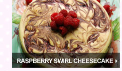 Raspberry Swirl Cheesecake