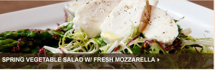 Spring Vegetable Salad w/ Fresh Mozzarella