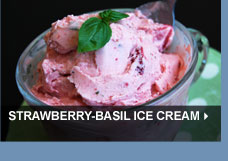 Strawberry-Basil Ice Cream