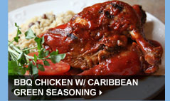 BBQ Chicken w/ Caribbean Green Seasoning