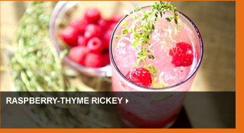 Raspberry-Thyme Rickey